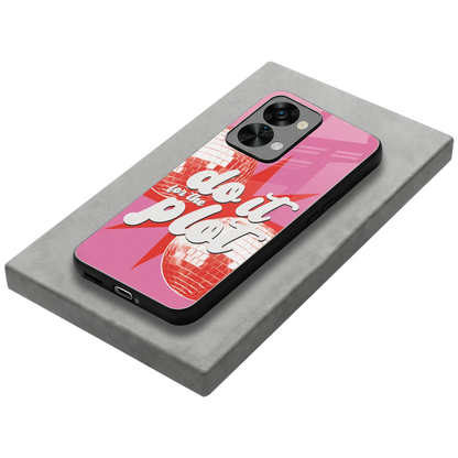 For The Plot stylish phone case for oneplus nord 2t | glossy glass and slim fit