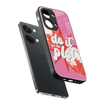 For The Plot sleek oneplus nord 3 cover with tempered glass back and TPU edges