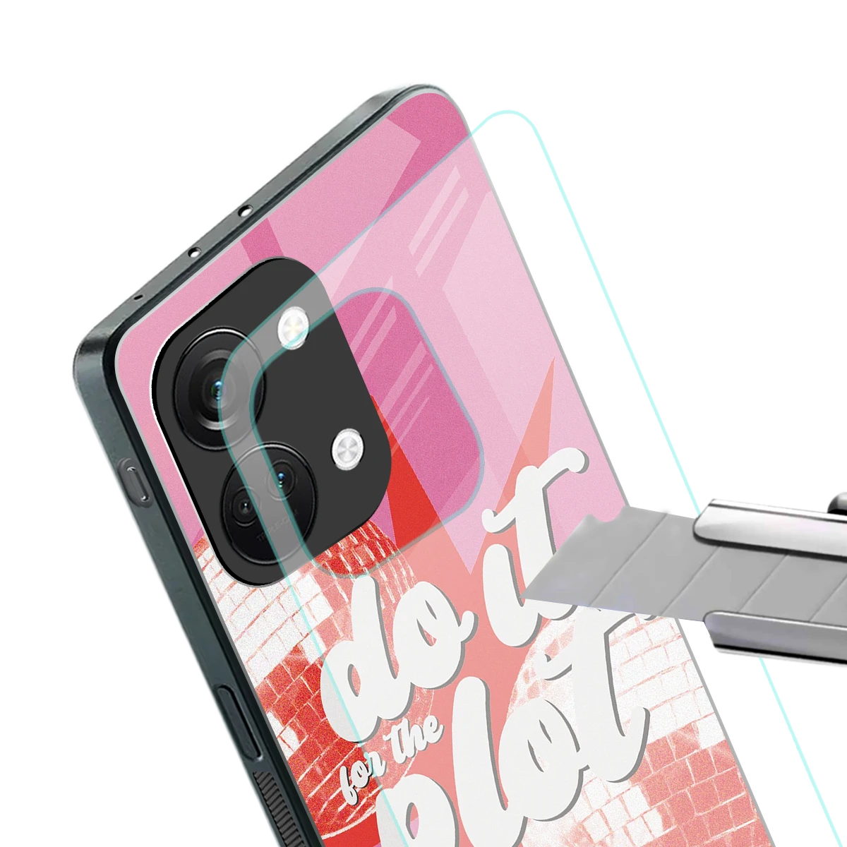 For The Plot stylish phone case for oneplus nord 3 | glossy glass and slim fit