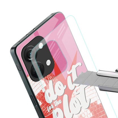 For The Plot stylish phone case for oneplus nord 3 | glossy glass and slim fit