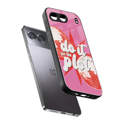 For The Plot sleek oneplus nord 4 cover with tempered glass back and TPU edges