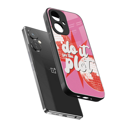 For The Plot sleek oneplus nord ce 3 cover with tempered glass back and TPU edges