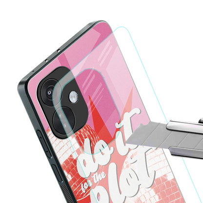 For The Plot stylish phone case for oneplus nord ce 3 | glossy glass and slim fit