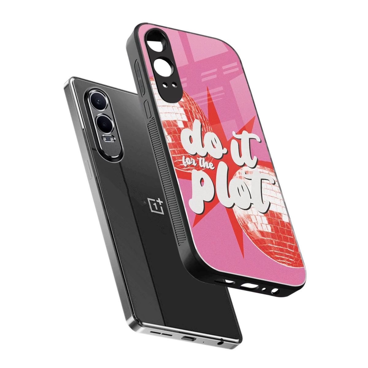 For The Plot sleek oneplus nord ce 4 lite cover with tempered glass back and TPU edges