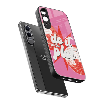 For The Plot sleek oneplus nord ce 4 lite cover with tempered glass back and TPU edges