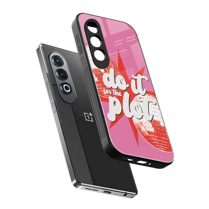 For The Plot sleek oneplus nord ce 4 cover with tempered glass back and TPU edges