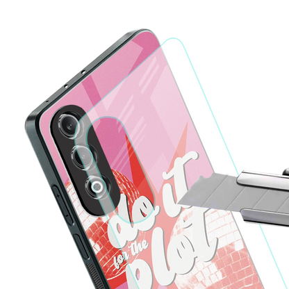 For The Plot stylish phone case for oneplus nord ce 4 | glossy glass and slim fit