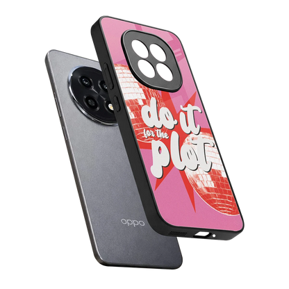 For The Plot sleek oppo f29 pro 5g cover with tempered glass back and TPU edges