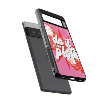 For The Plot sleek google pixel 6 pro cover with tempered glass back and TPU edges