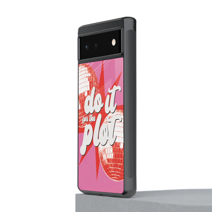 For The Plot stylish phone case for google pixel 6a | glossy glass and slim fit