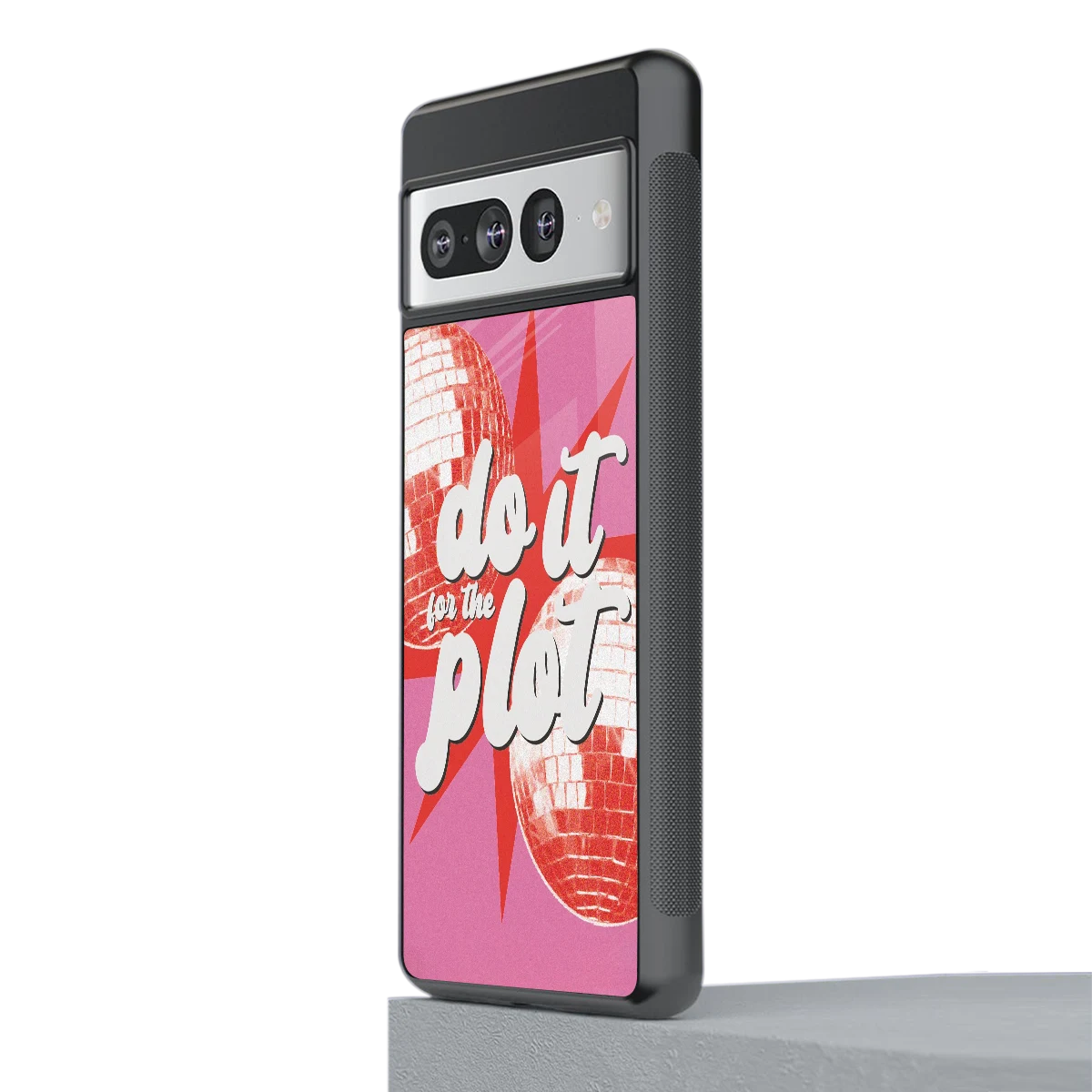 For The Plot stylish phone case for google pixel 7 pro | glossy glass and slim fit