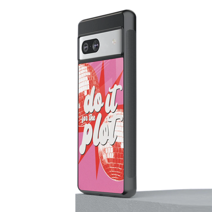 For The Plot stylish phone case for google pixel 7 | glossy glass and slim fit