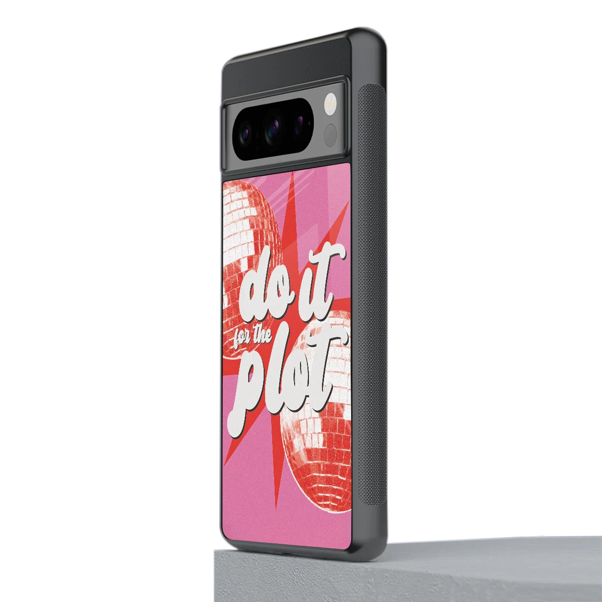 For The Plot stylish phone case for google pixel 8 pro | glossy glass and slim fit