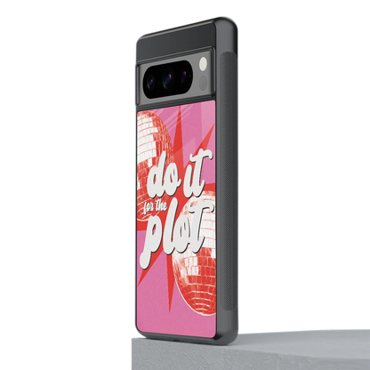 For The Plot stylish phone case for google pixel 8 pro | glossy glass and slim fit