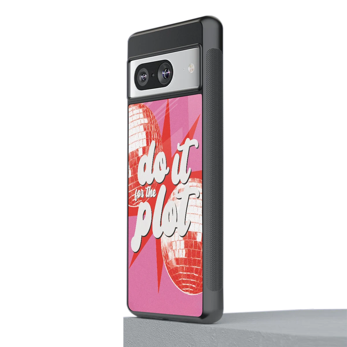 For The Plot stylish phone case for google pixel 8 | glossy glass and slim fit