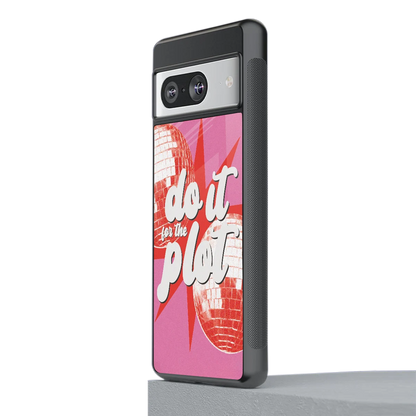 For The Plot stylish phone case for google pixel 8 | glossy glass and slim fit