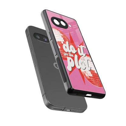For The Plot sleek google pixel 10a cover with tempered glass back and TPU edges