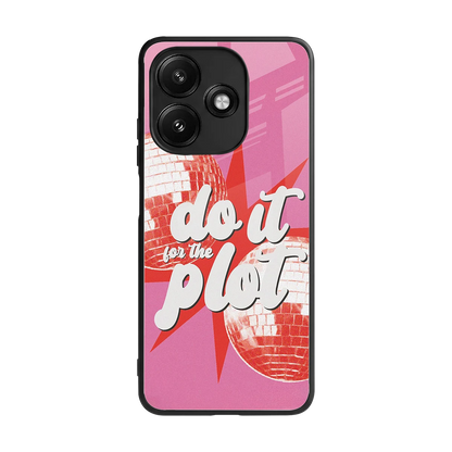For The Plot back phone cover | glass case for redmi 12 5g