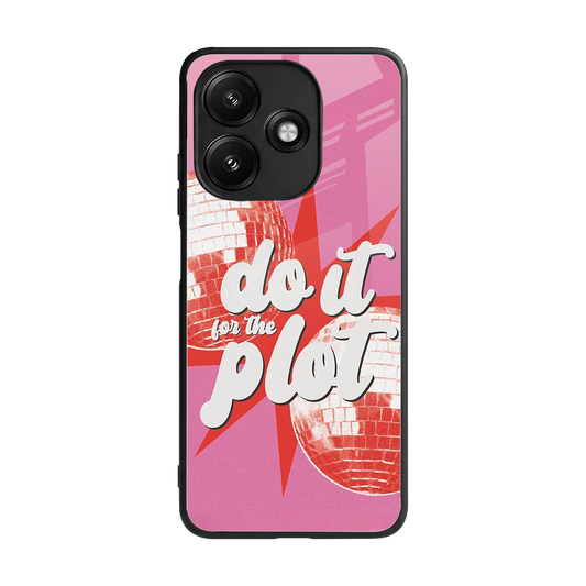 For The Plot back phone cover | glass case for redmi 12 5g