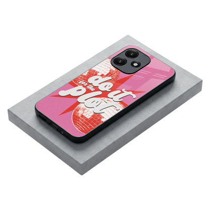 For The Plot stylish phone case for redmi 12 5g | glossy glass and slim fit