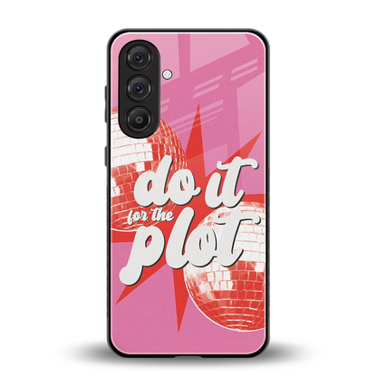 For The Plot back phone cover | glass case for samsung galaxy a55 5g