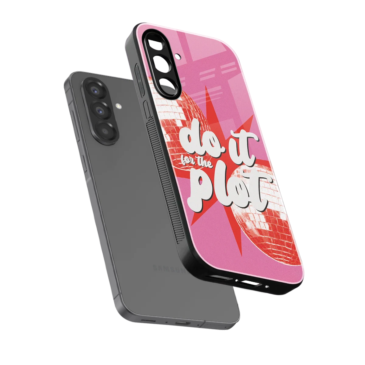 For The Plot sleek samsung galaxy a17 5g cover with tempered glass back and TPU edges