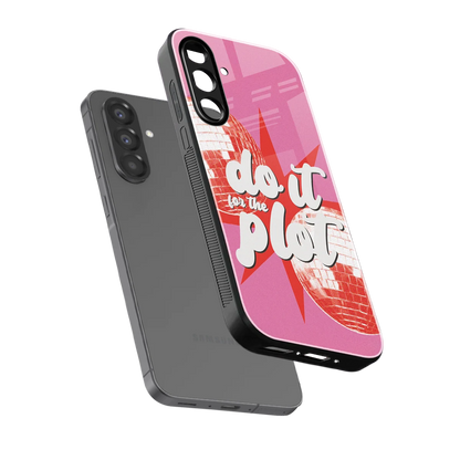 For The Plot sleek samsung galaxy a17 5g cover with tempered glass back and TPU edges