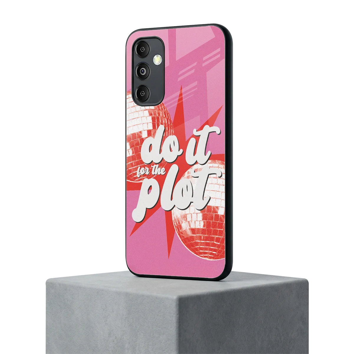 For The Plot samsung galaxy m14 5g mobile cover | shockproof glass phone case