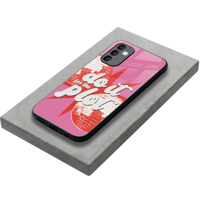 For The Plot stylish phone case for samsung galaxy m14 5g | glossy glass and slim fit