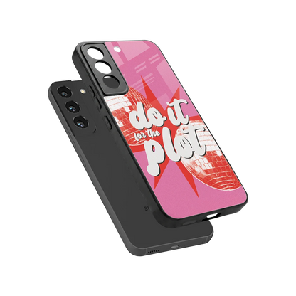 For The Plot sleek samsung galaxy s22 cover with tempered glass back and TPU edges