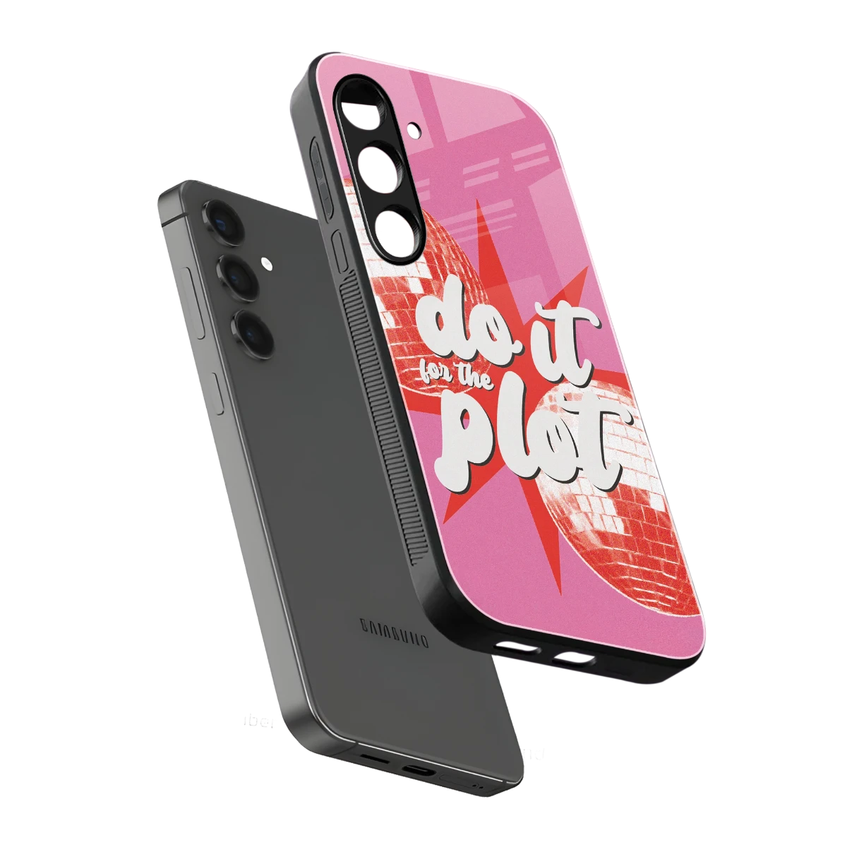 For The Plot sleek samsung galaxy s23 plus cover with tempered glass back and TPU edges