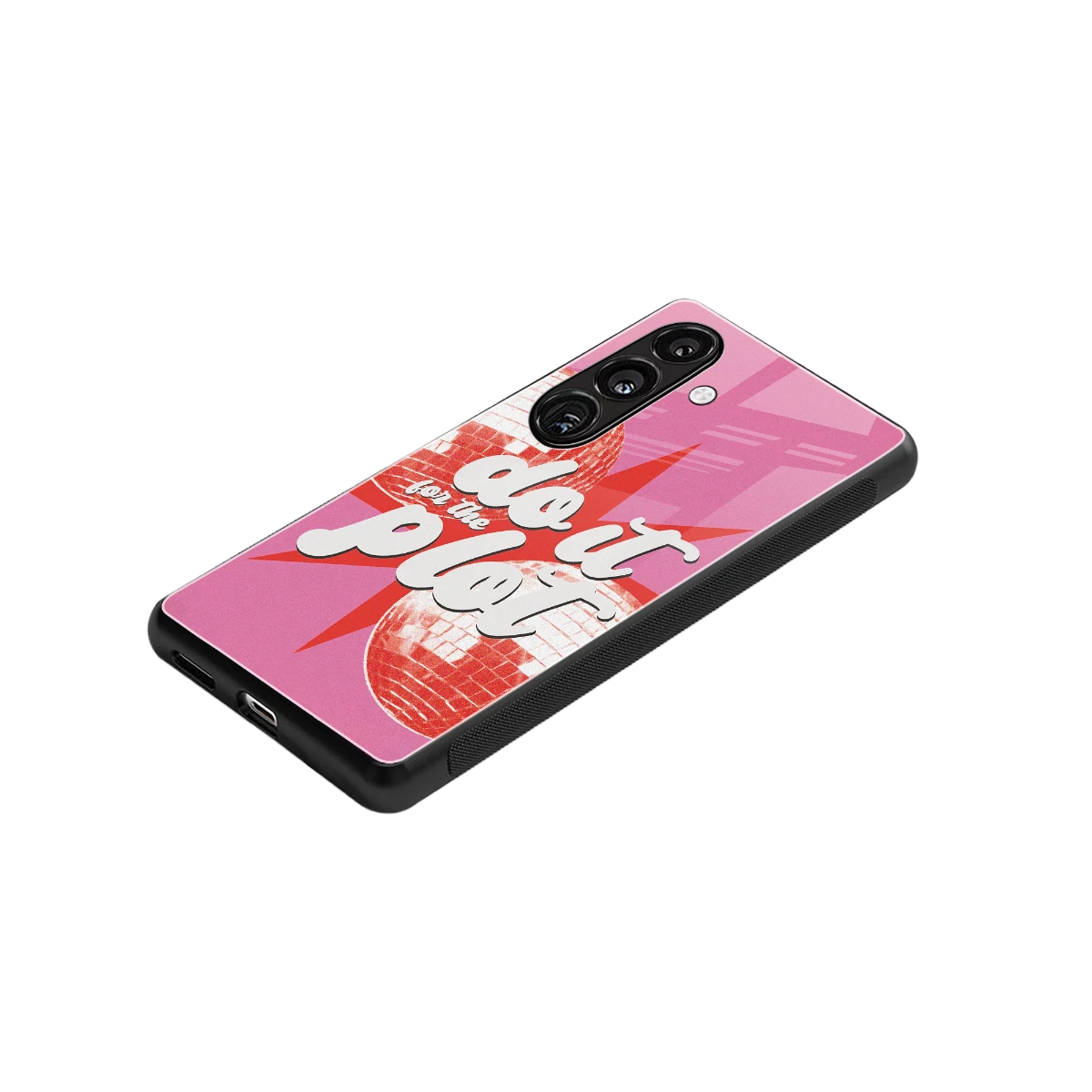 For The Plot stylish phone case for samsung galaxy s24 | glossy glass and slim fit