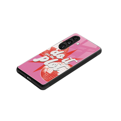 For The Plot stylish phone case for samsung galaxy s24 plus | glossy glass and slim fit