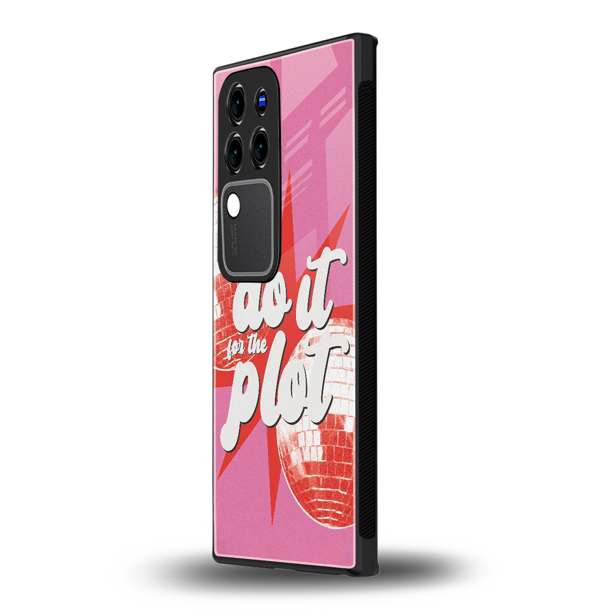 For The Plotvivo v30 pro mobile cover | shockproof glass phone case