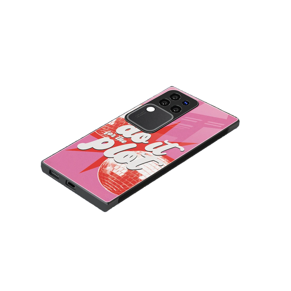 For The Plot stylish phone case forvivo v30 pro | glossy glass and slim fit