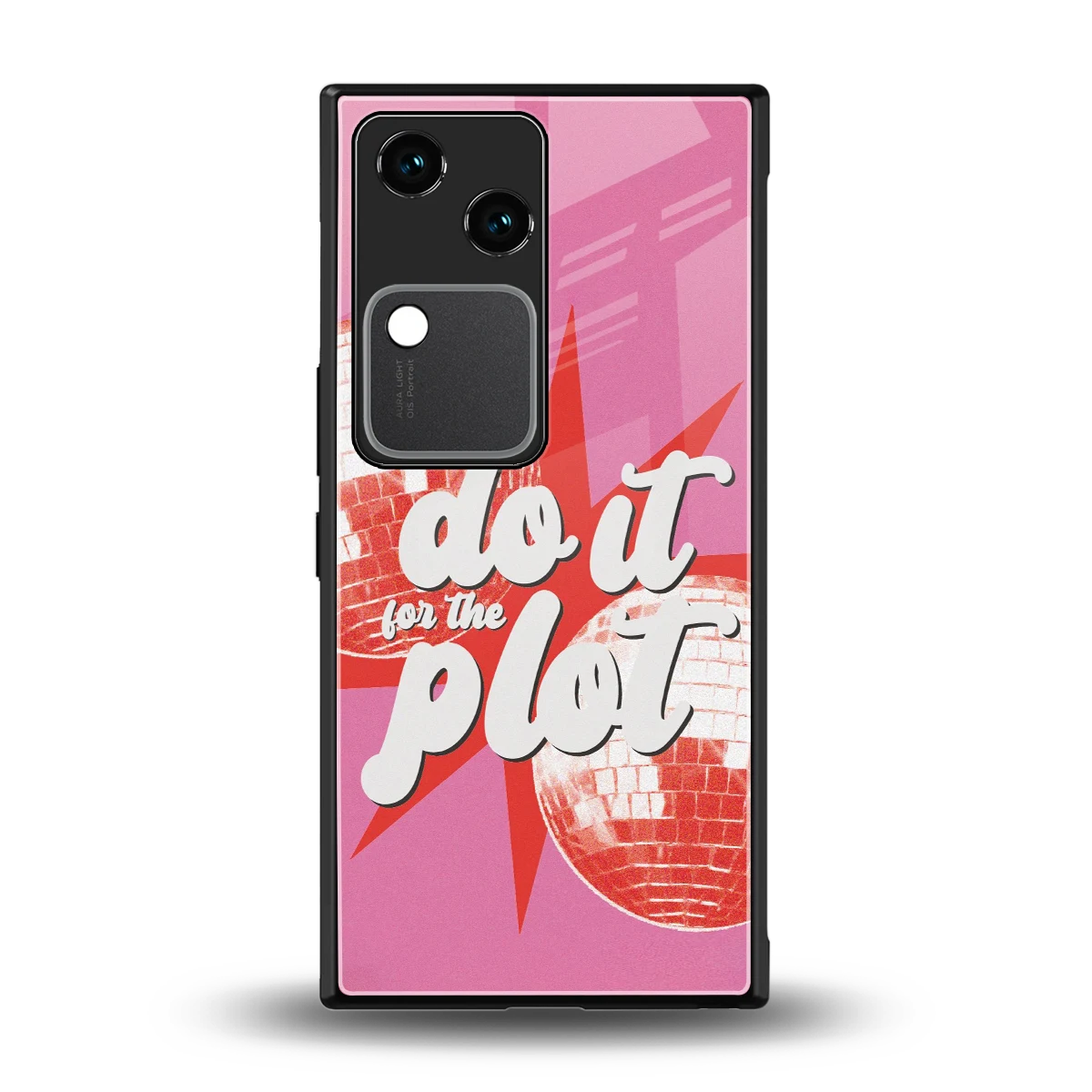 For The Plot back phone cover | glass case for vivo v30