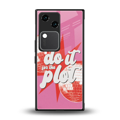 For The Plot back phone cover | glass case for vivo v30
