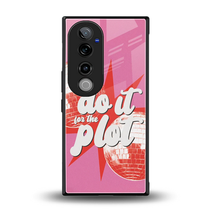 For The Plot back phone cover | glass case for vivo v40 pro