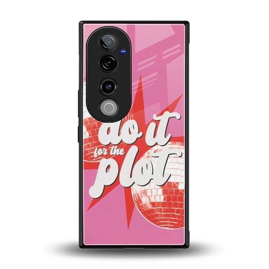 For The Plot back phone cover | glass case for vivo v40 pro