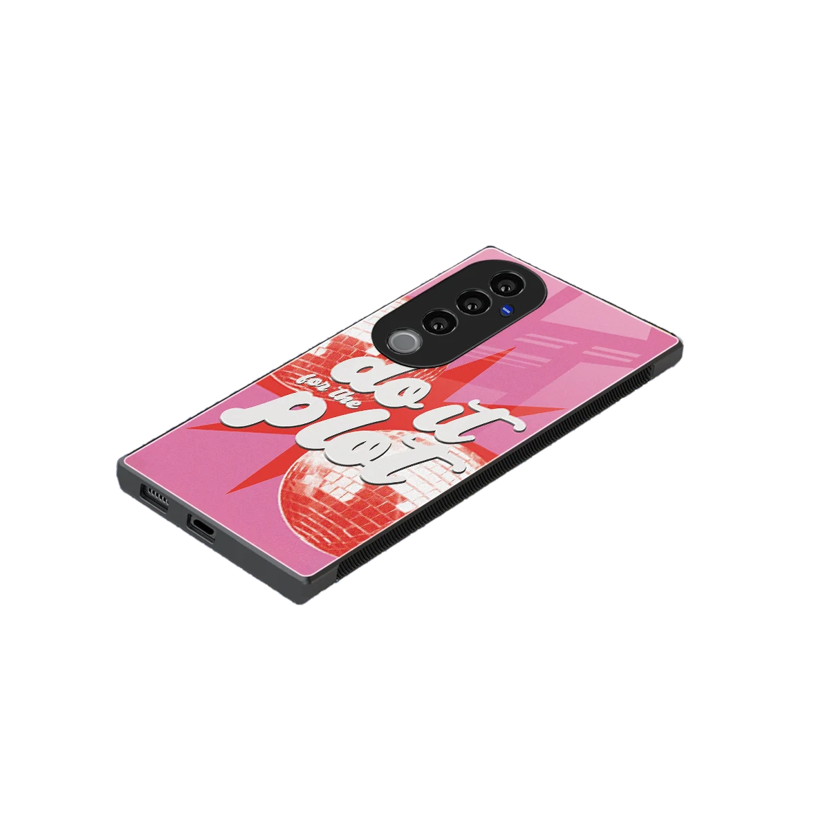 For The Plot stylish phone case for vivo v40 pro | glossy glass and slim fit