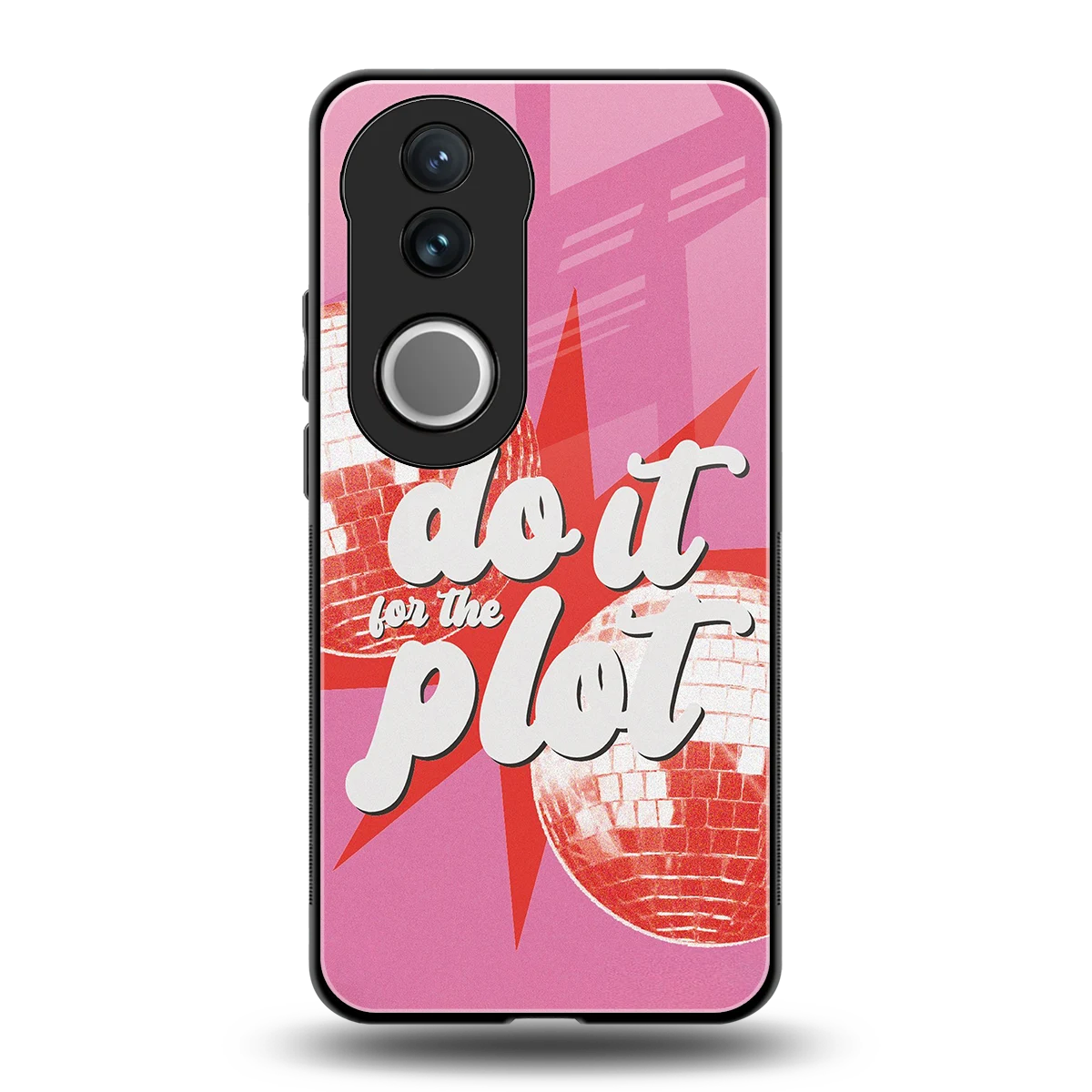 For The Plot back phone cover | glass case for vivo v50