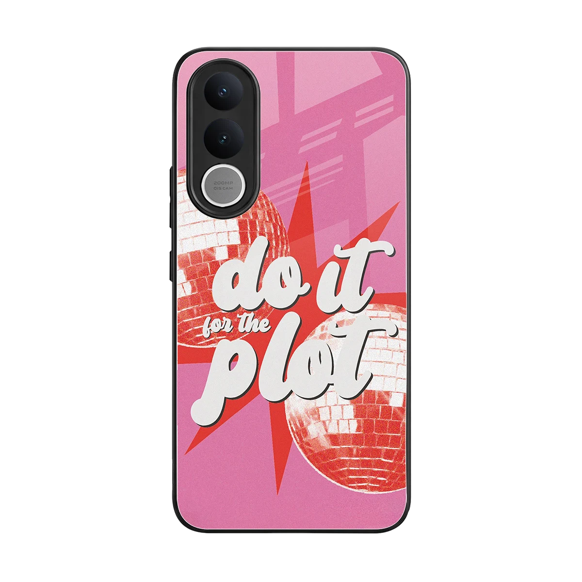 For The Plot back phone cover | glass case for vivo v70 fe
