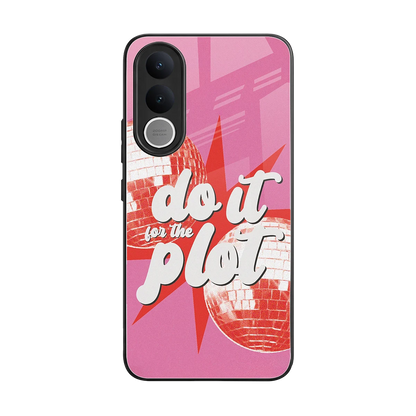 For The Plot back phone cover | glass case for vivo v70 fe