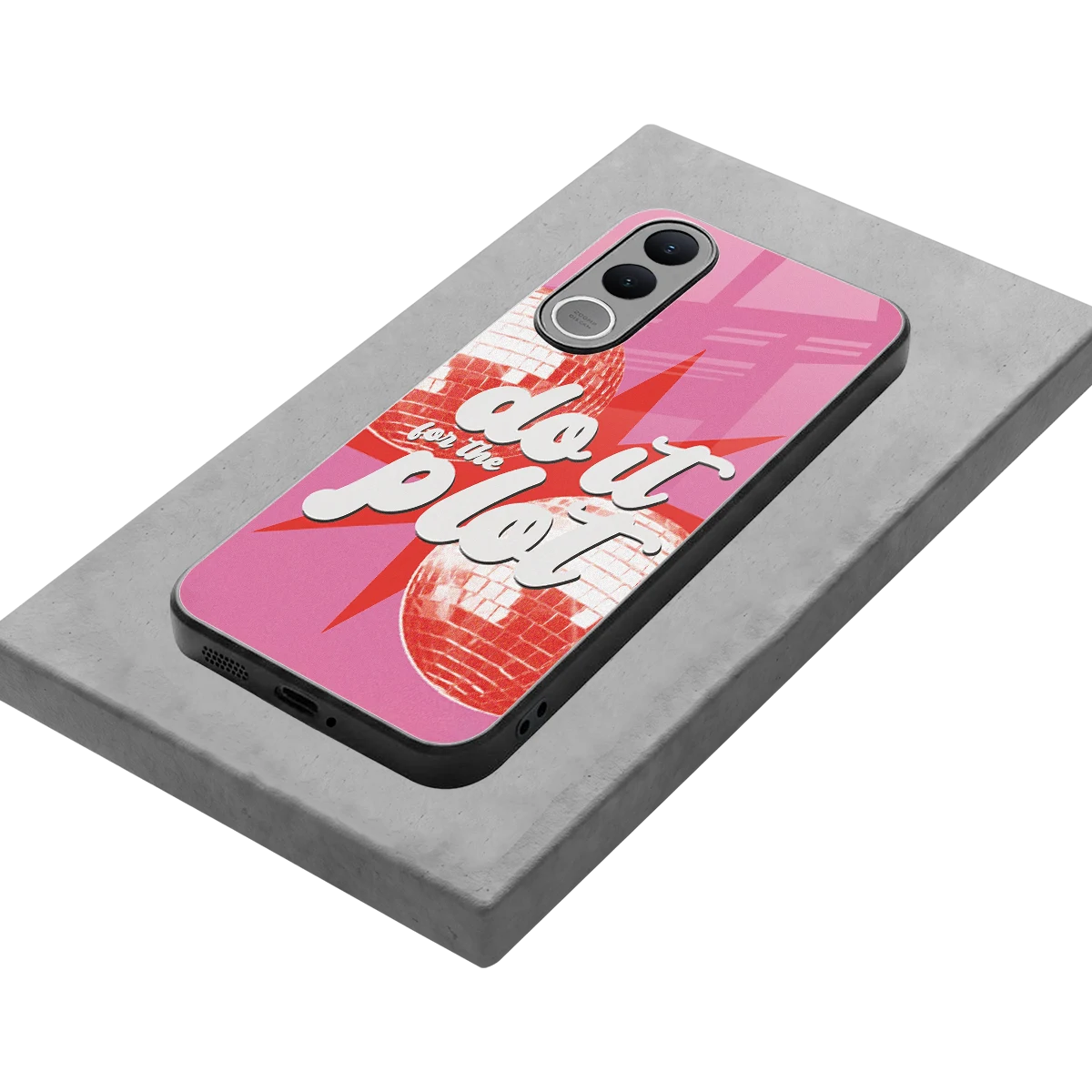 For The Plot stylish phone case for vivo v70 fe | glossy glass and slim fit