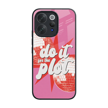 For The Plot back phone cover | glass case for vivo v70