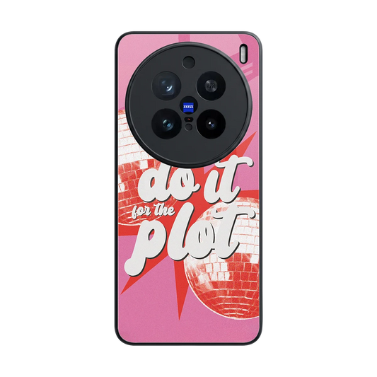 For The Plot back phone cover | glass case for vivo x200 pro
