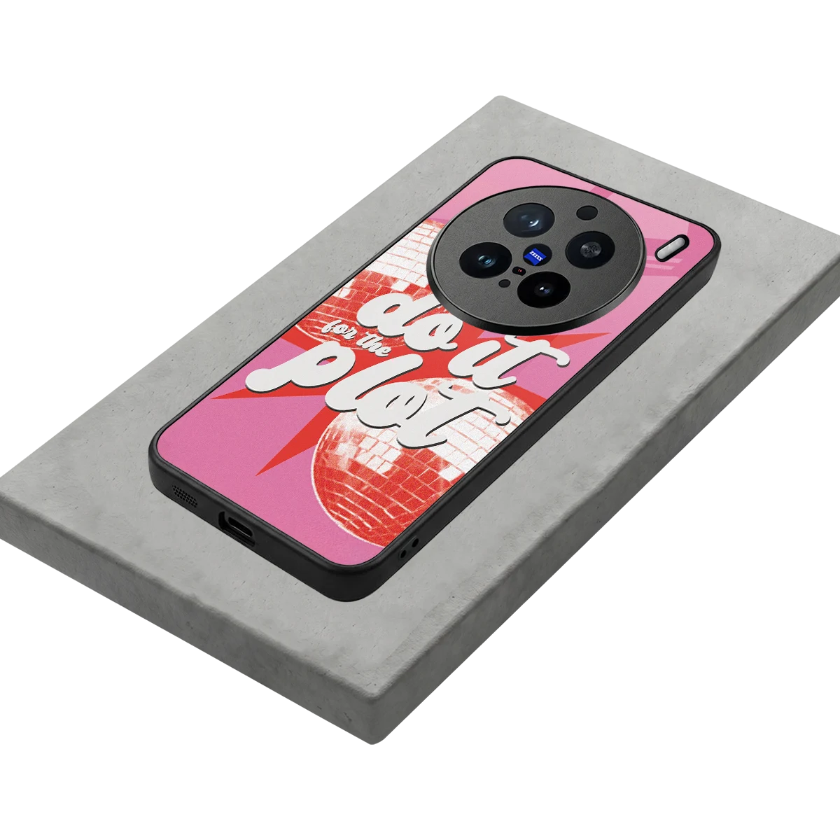 For The Plot stylish phone case for vivo x200 pro | glossy glass and slim fit