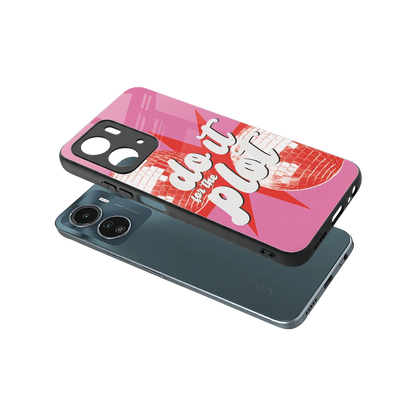For The Plot sleek vivo y16 cover with tempered glass back and TPU edges