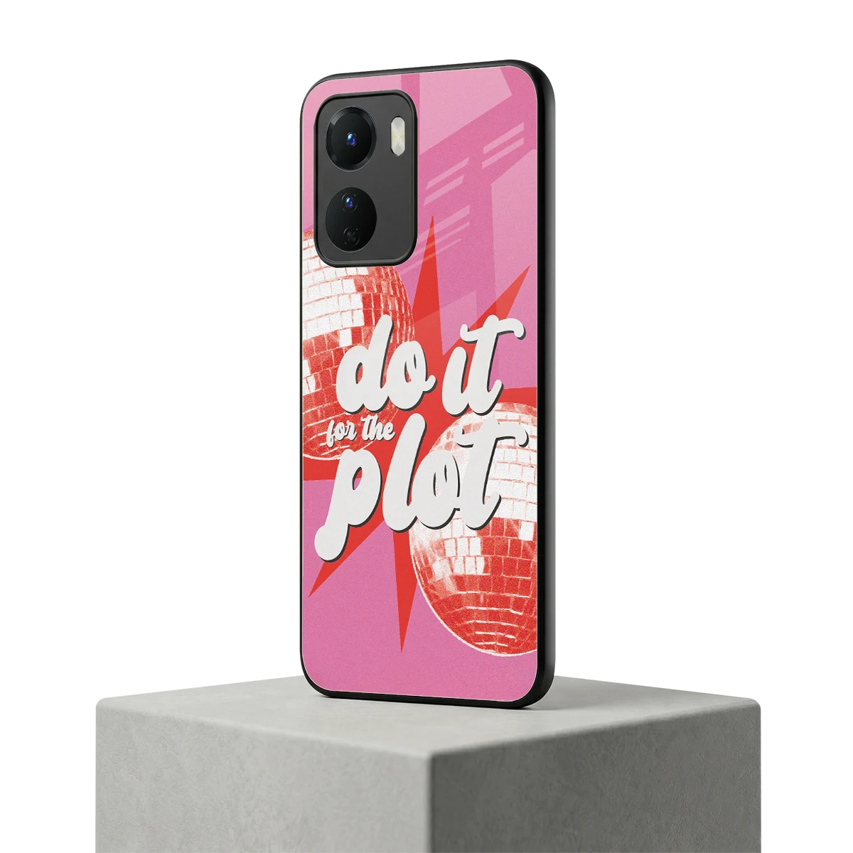 For The Plot vivo y16 mobile cover | shockproof glass phone case