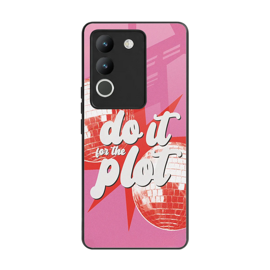 For The Plot back phone cover | glass case for vivo y200 5g